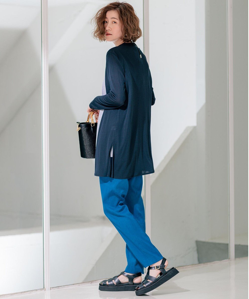 23区 【UVケア/接触冷感】マルチ機能 シアー ロング カーディガン 