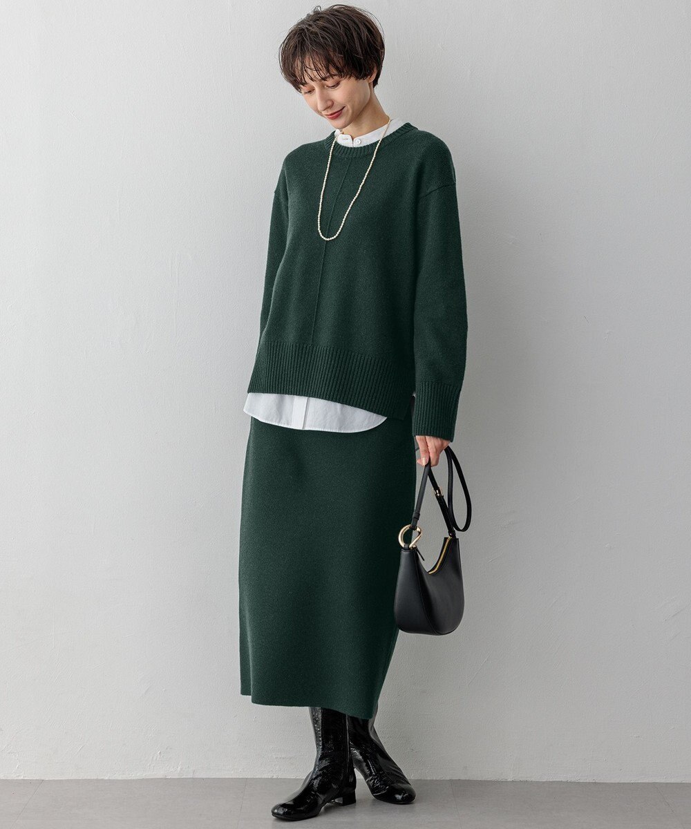 23区 【洗える】CANCLINI バンドカラー シャツ 