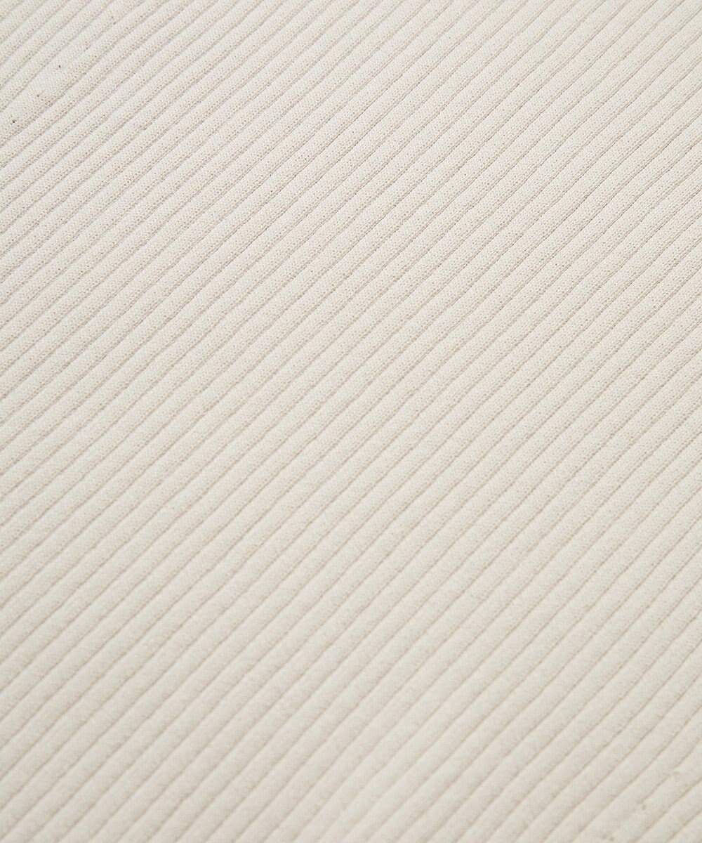 YECCA VECCA 袖口シアーリブニット 