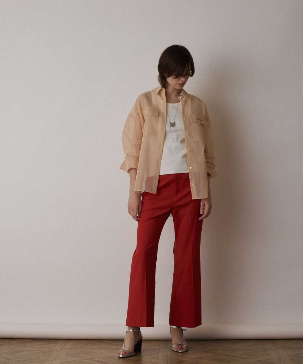 GRACE CONTINENTAL メッシュオーバーシャツ 