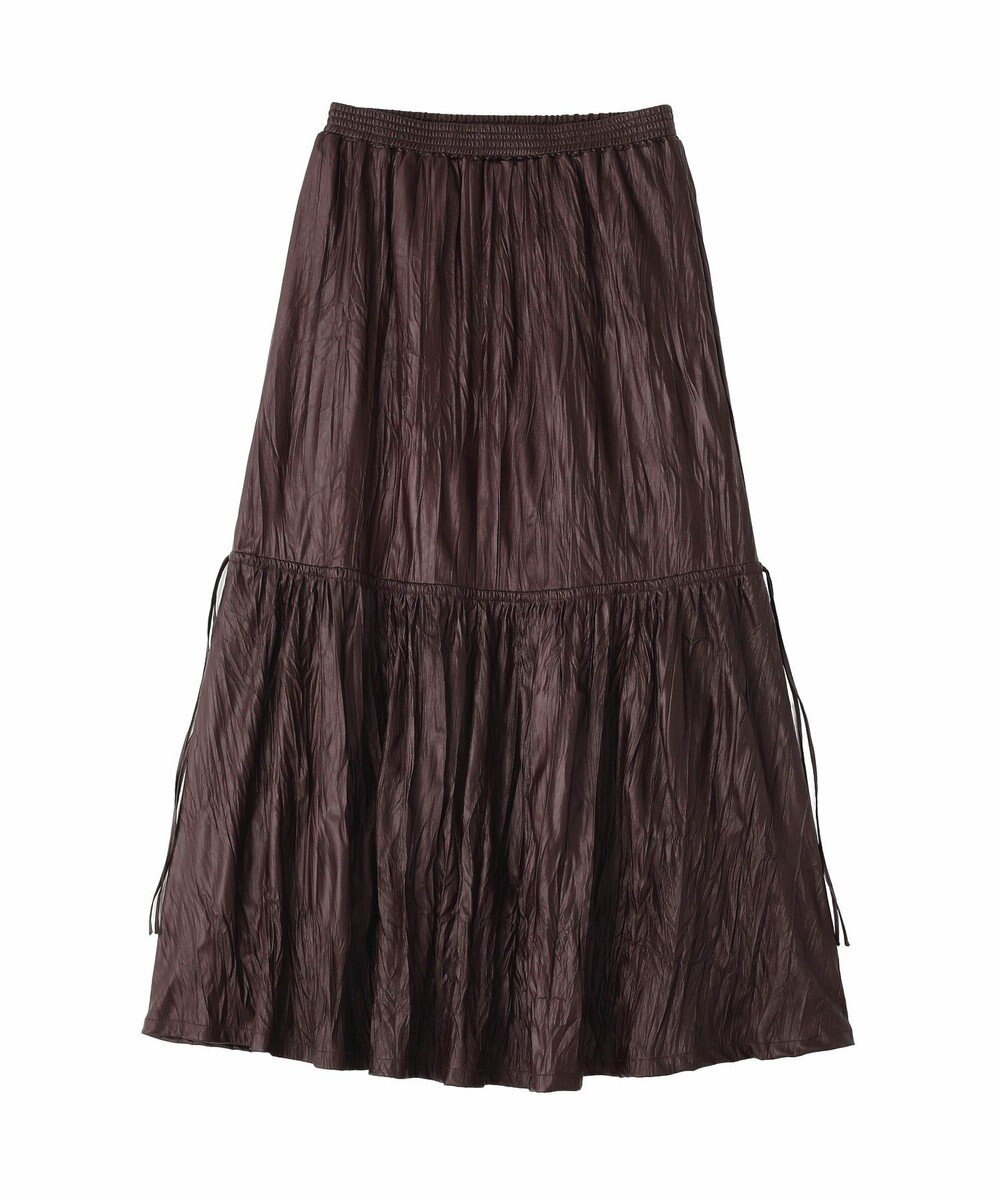 CRAFT STANDARD BOUTIQUE レザーライクギャザースカート 