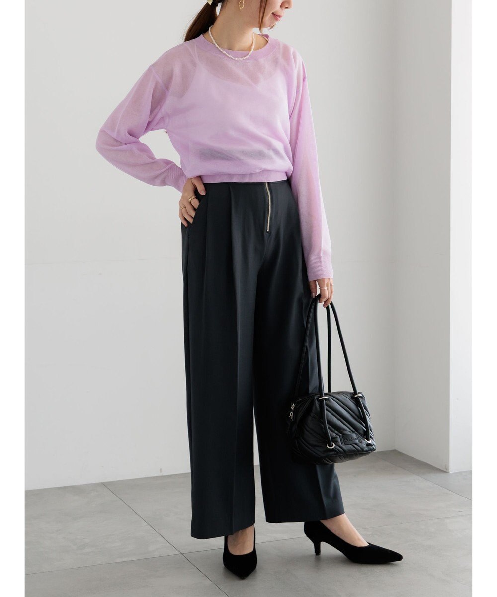 Te chichi シアーレイヤーニット 