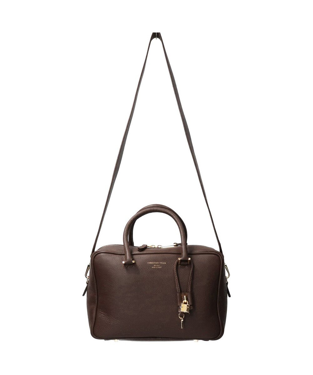 INTER-CHAUSSURES 【CHRISTIAN VILLA】ベーシックレザーハンドバッグ 