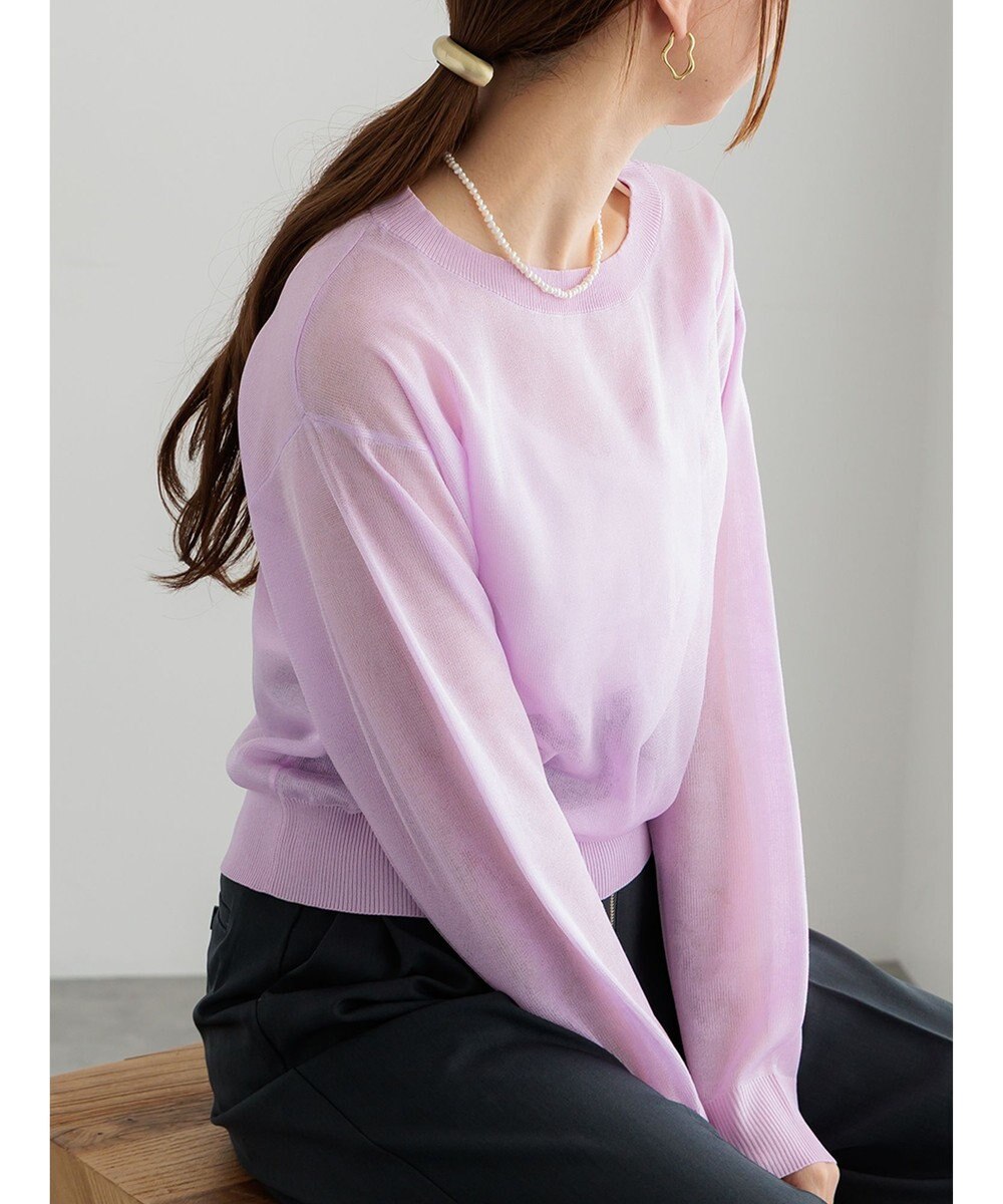 Te chichi シアーレイヤーニット 