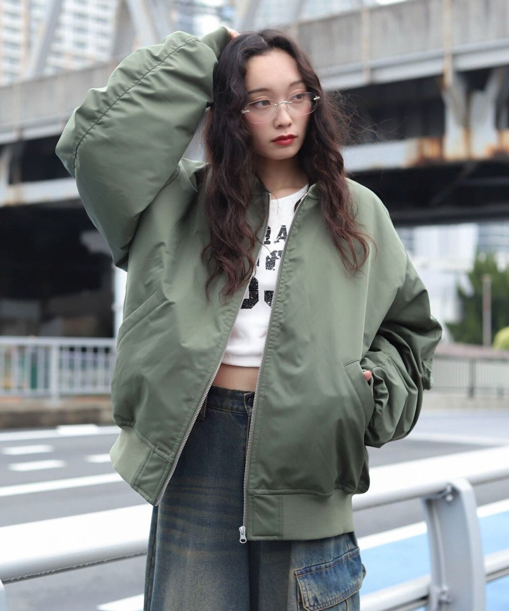 WEGO 【ユニセックス着用ITEM】2WAYフードパファーMA－1 