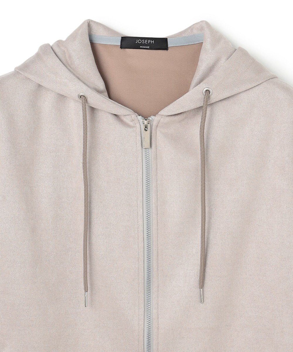 JOSEPH HOMME 【WEB・一部店舗限定  】レザーライクポンチ　ジップアップパーカー 