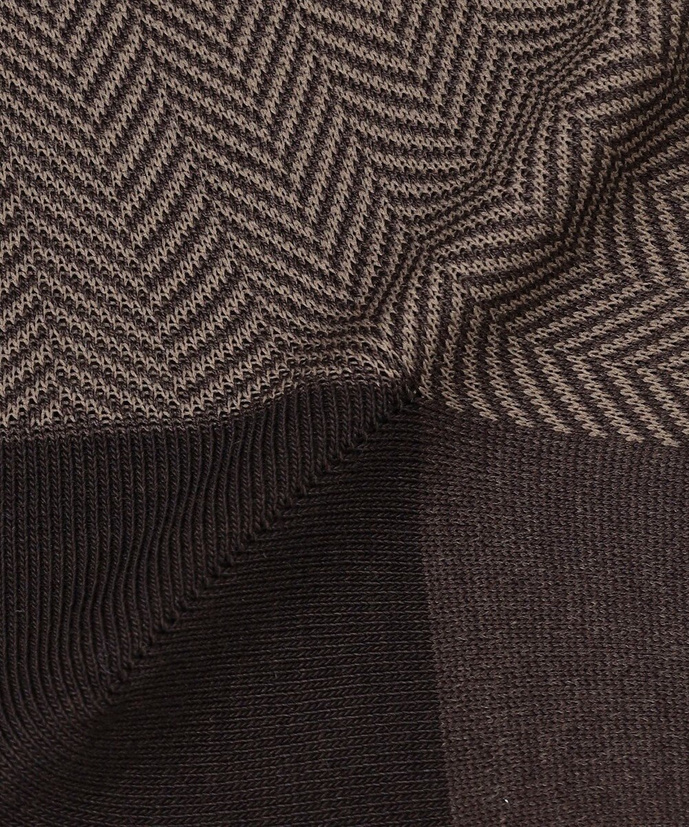 GOTAIRIKU 蒸れにくい/高耐久【日本製/ビジカジ兼用/定番】オリジナル コーデュラ混 ソックス_ヘリンボーン柄 