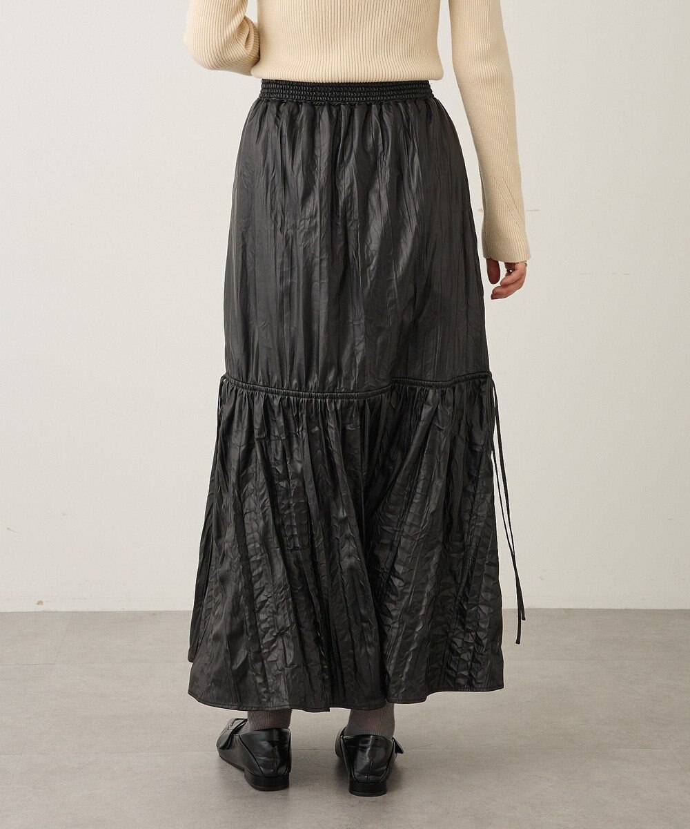 CRAFT STANDARD BOUTIQUE レザーライクギャザースカート 