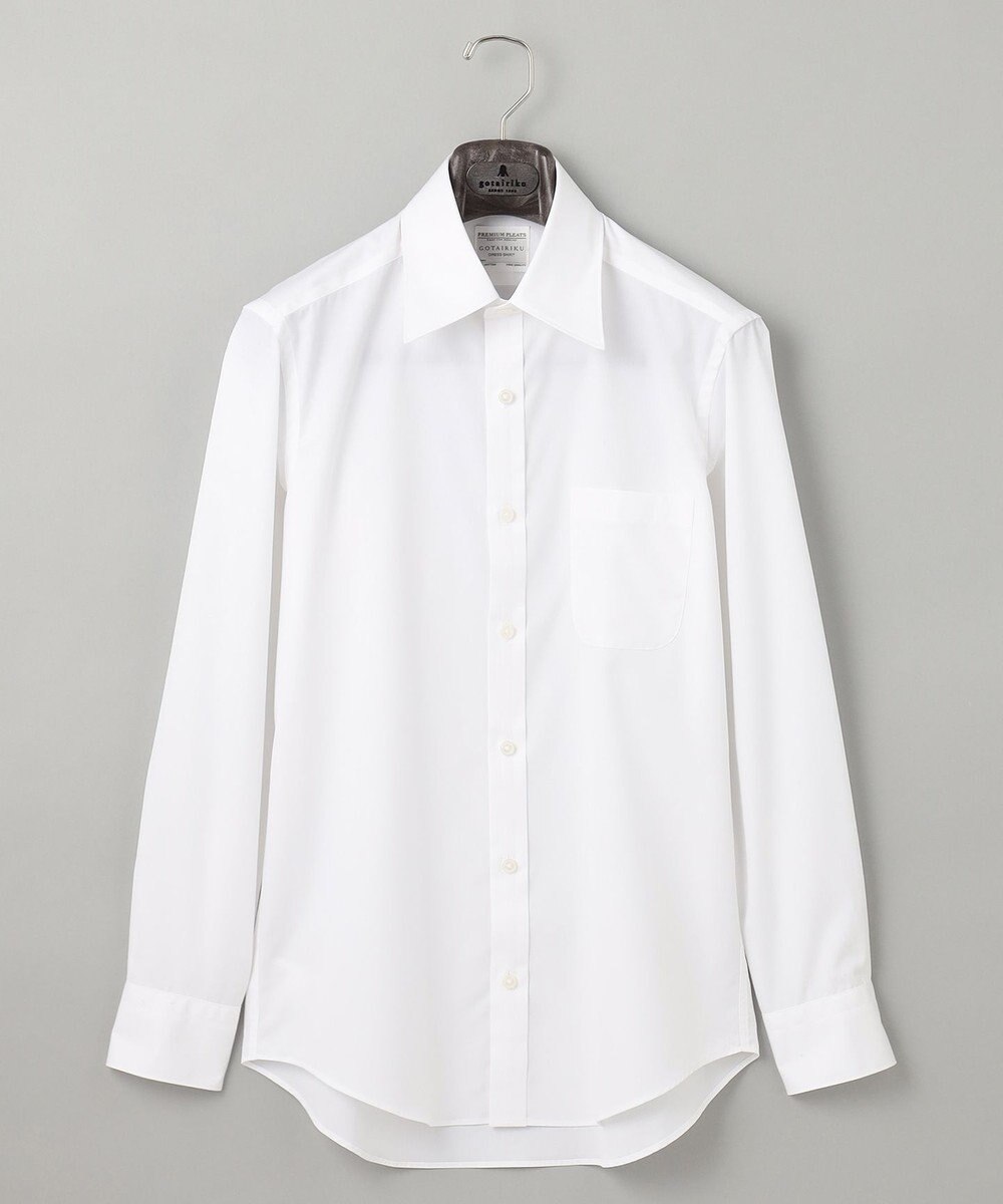GOTAIRIKU 【形態安定/コンバーチブルカフス仕様】PREMIUMPLEATS_レギュラーカラー 通年ドレスシャツ 
