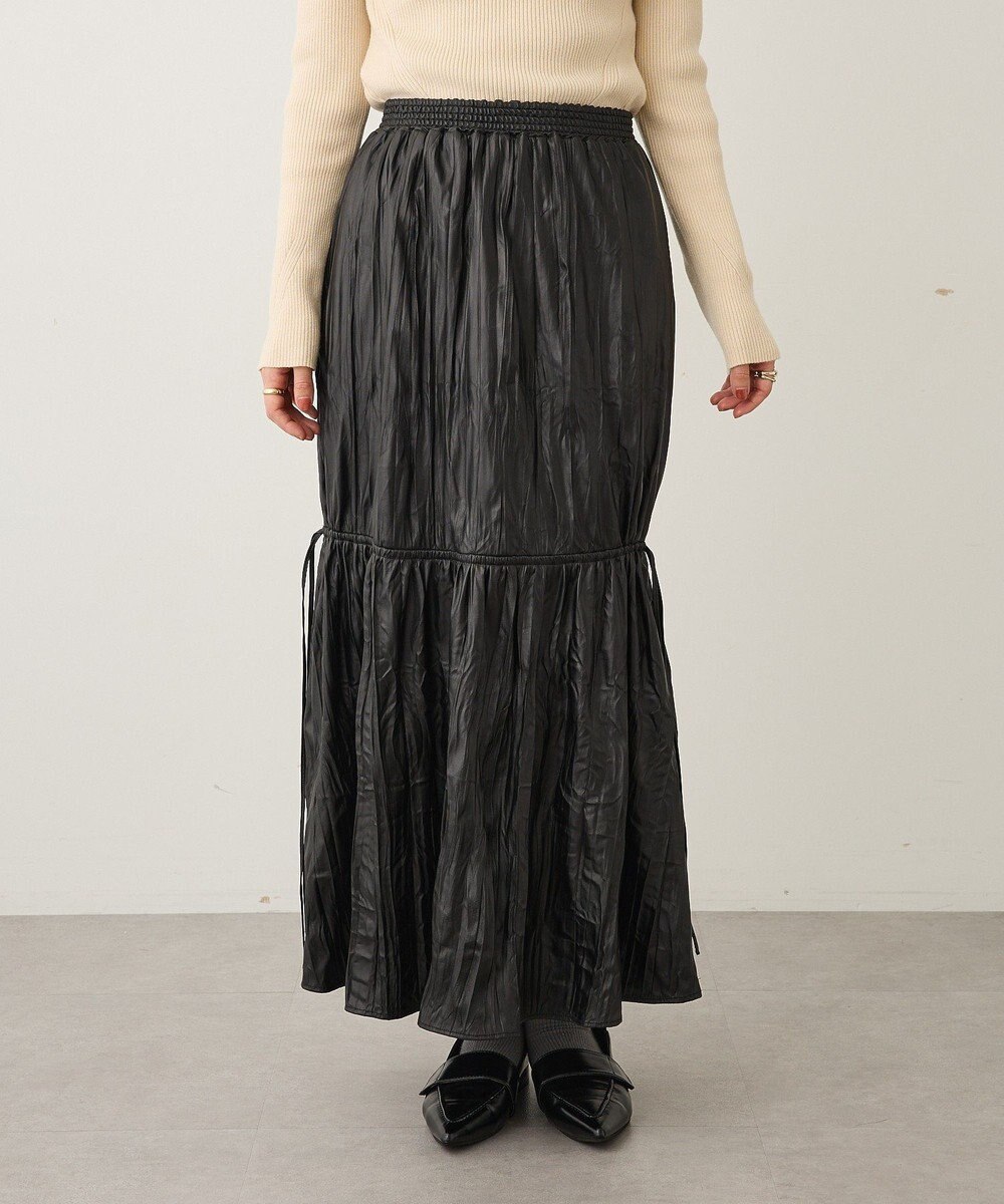 CRAFT STANDARD BOUTIQUE レザーライクギャザースカート 