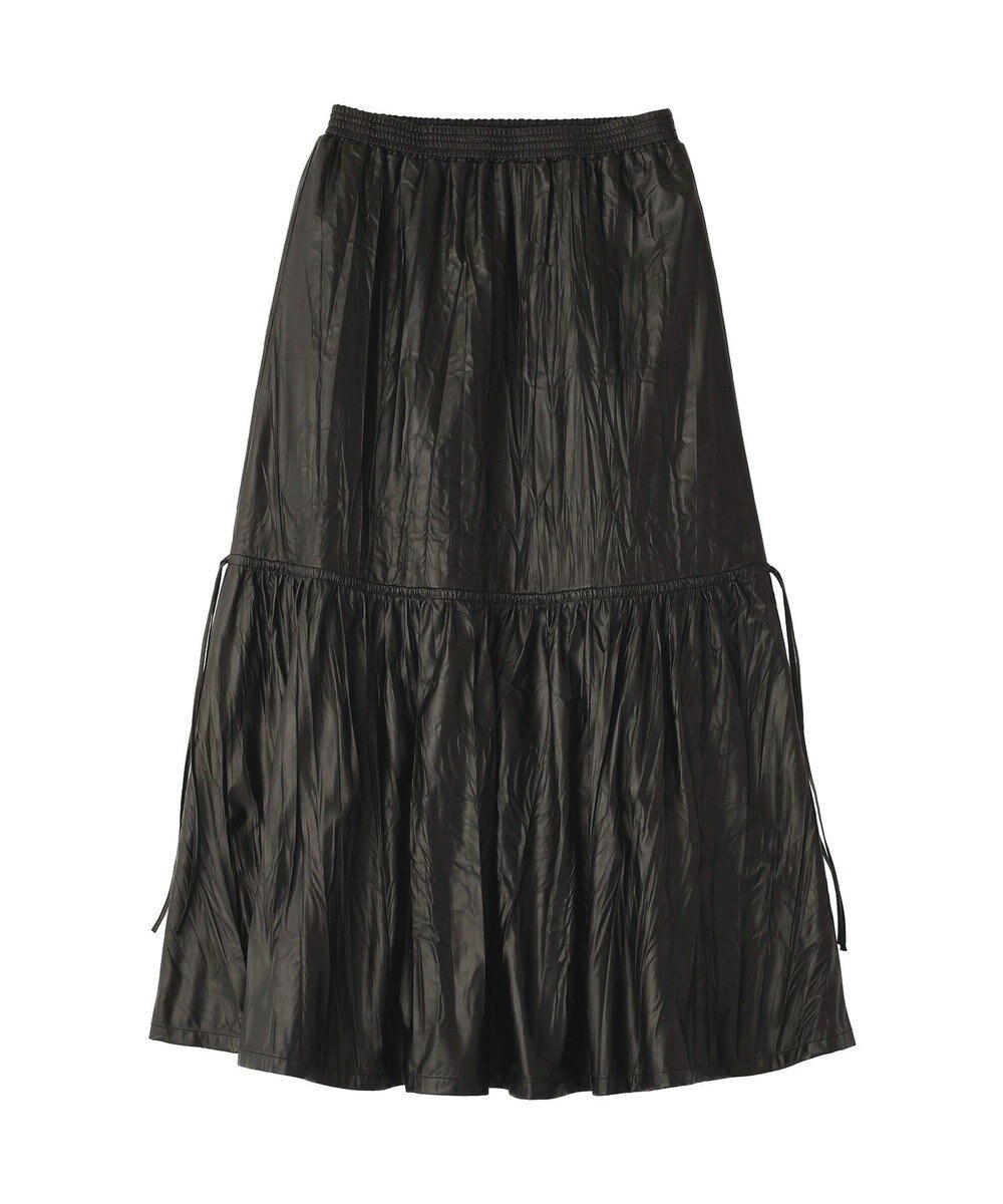 CRAFT STANDARD BOUTIQUE レザーライクギャザースカート 
