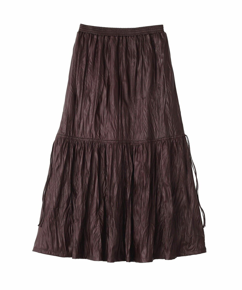 CRAFT STANDARD BOUTIQUE レザーライクギャザースカート 