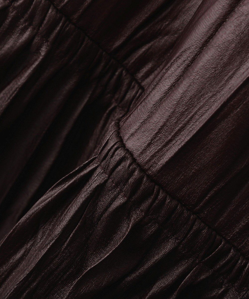 CRAFT STANDARD BOUTIQUE レザーライクギャザースカート 