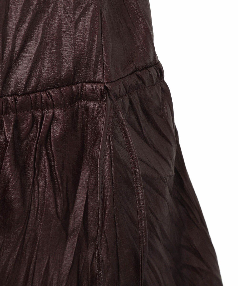 CRAFT STANDARD BOUTIQUE レザーライクギャザースカート 