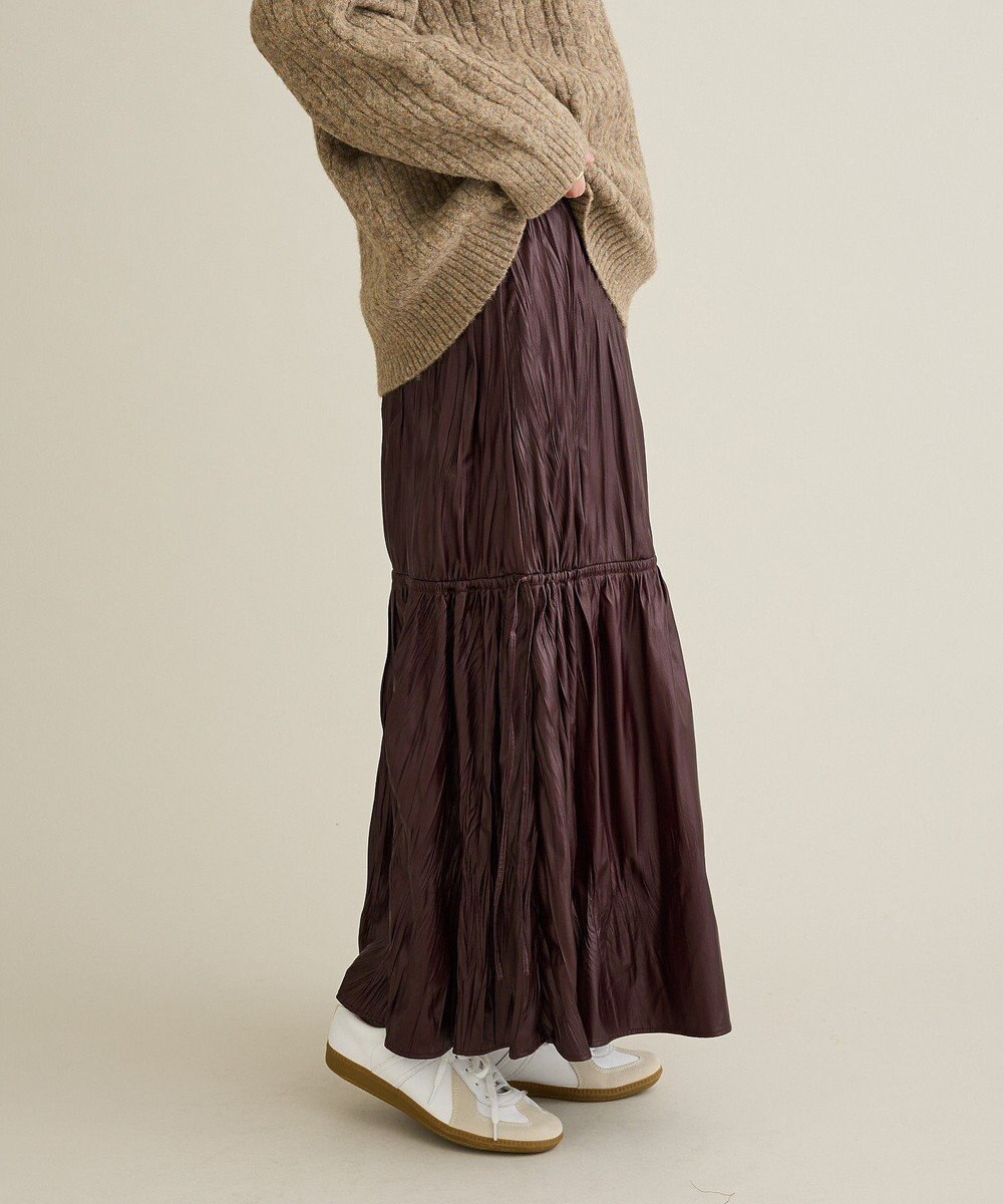 CRAFT STANDARD BOUTIQUE レザーライクギャザースカート 