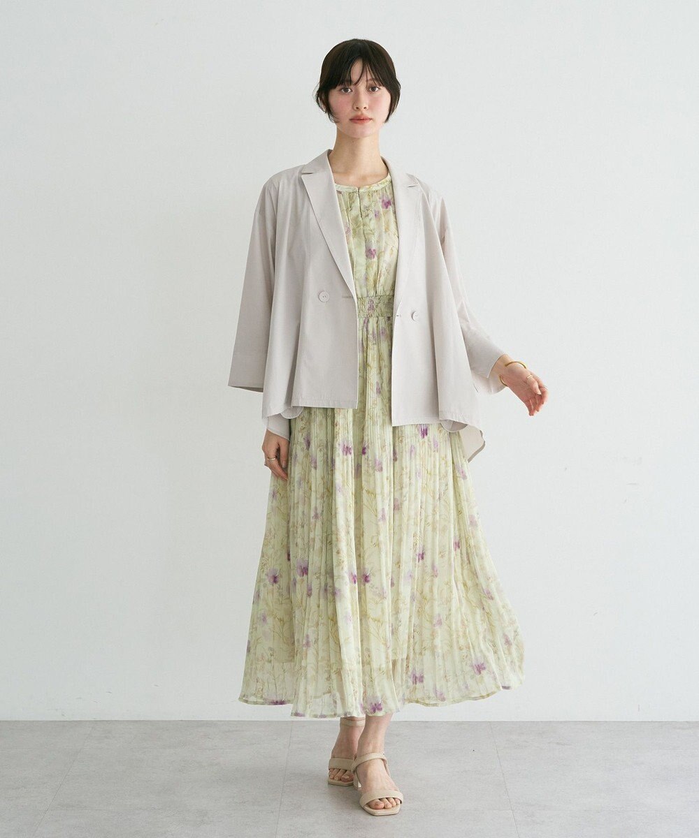YECCA VECCA 【UVカット/接触冷感/遮熱】バックギャザーテーラードライトジャケット 