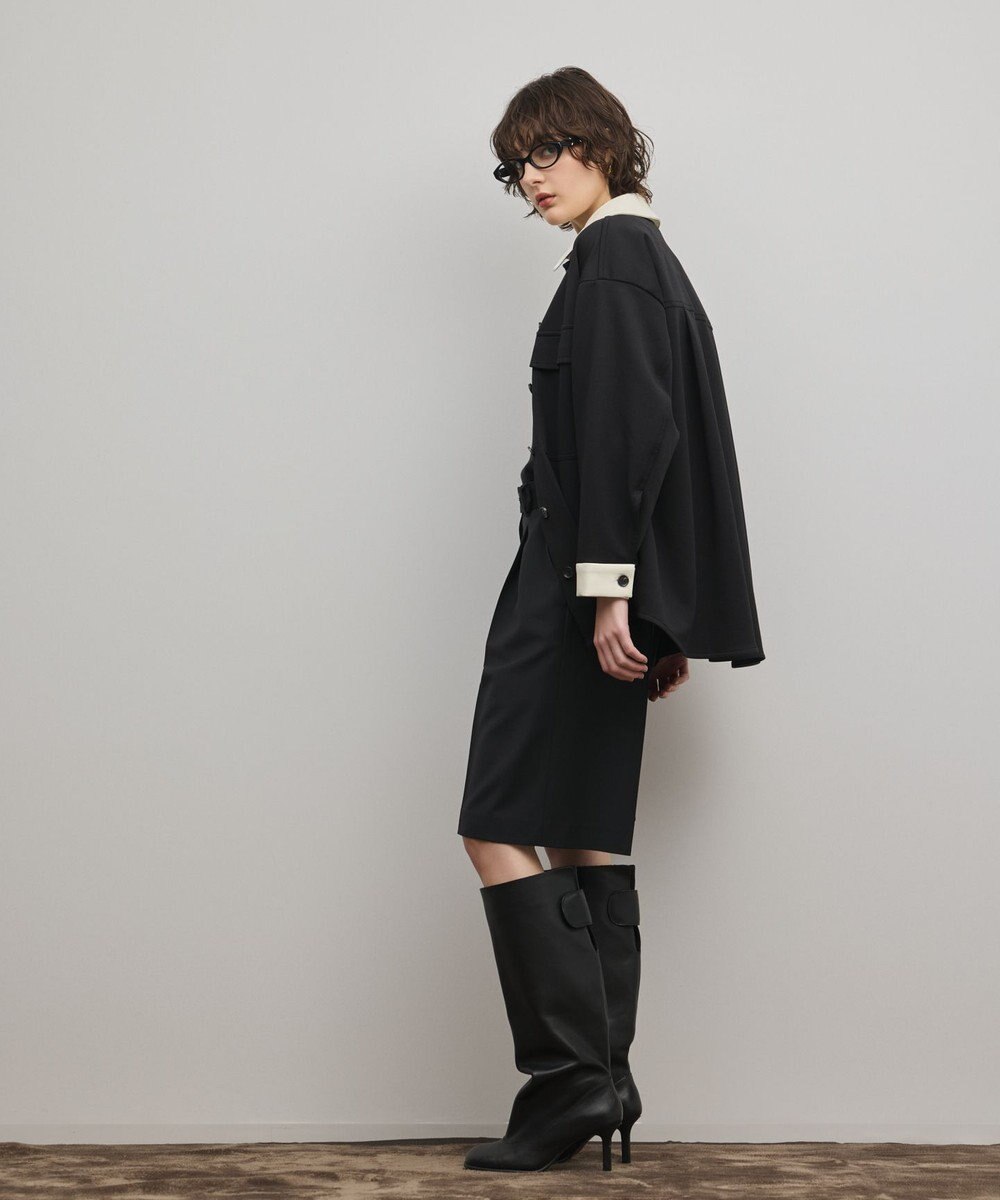 GRACE CONTINENTAL レザーカットシャツ 