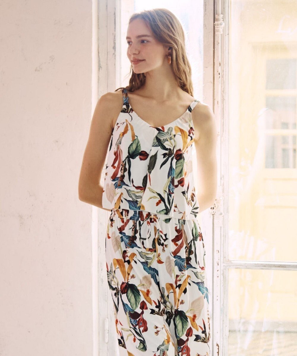 San-ai Resort（三愛水着楽園） ロングパンツセット　9M・11L　【Coral veil（コーラルヴェール）】 