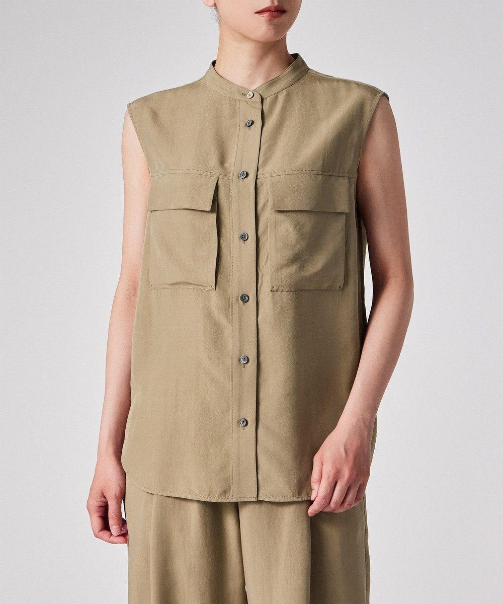 Paul Smith レーヨンドレープ ノースリーブ シャツ 