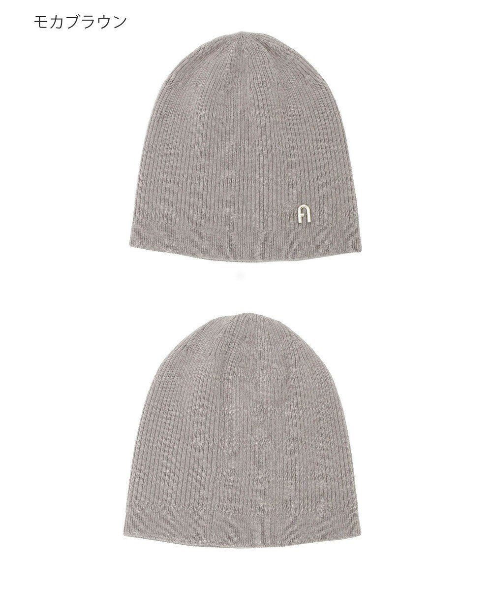 MOONBAT 【WEB限定】FURLA(フルラ)アーチロゴ付き ニット帽 帽子 UVカット 手洗いOK 