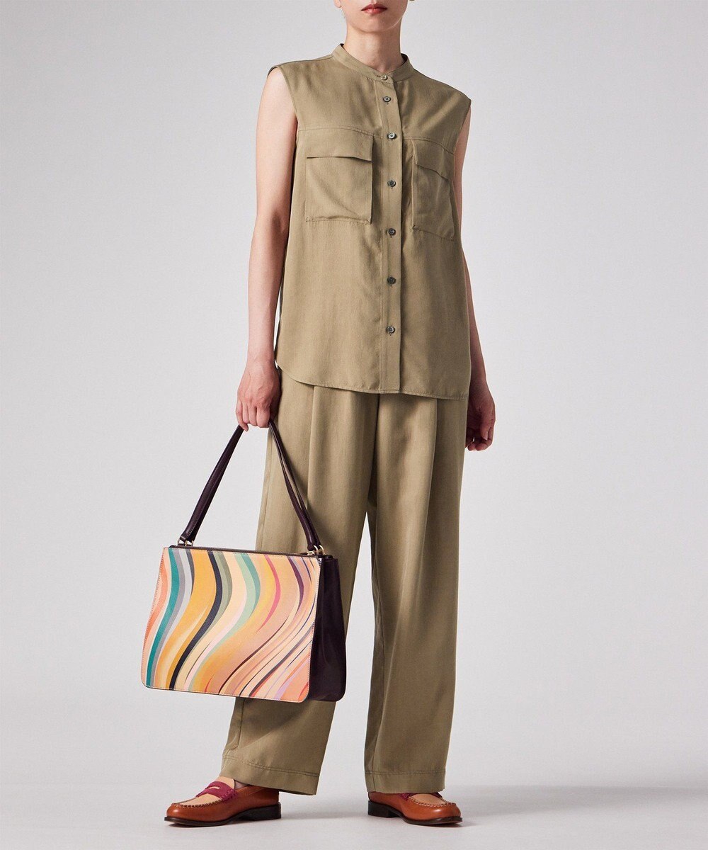 Paul Smith レーヨンドレープ ノースリーブ シャツ 