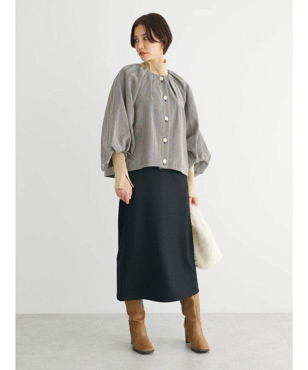 Green Parks ・ｆｕｒｒｙ　ｒａｔｅ　ヘリンボーンタックジャケット 