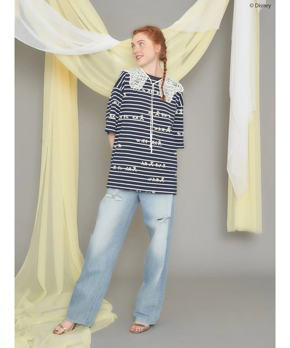 AMERICAN HOLIC 発砲プリントボーダーＴシャツ／Ｄｉｓｎｅｙ 