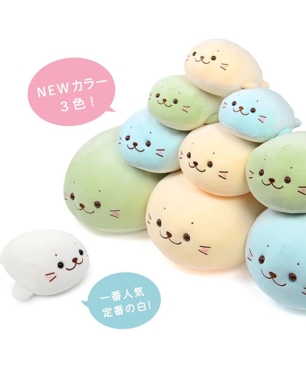 Mother garden しろたん ふわもち ぬいぐるみ 38cm  みるくカラー 《抹茶みるく》 単品 