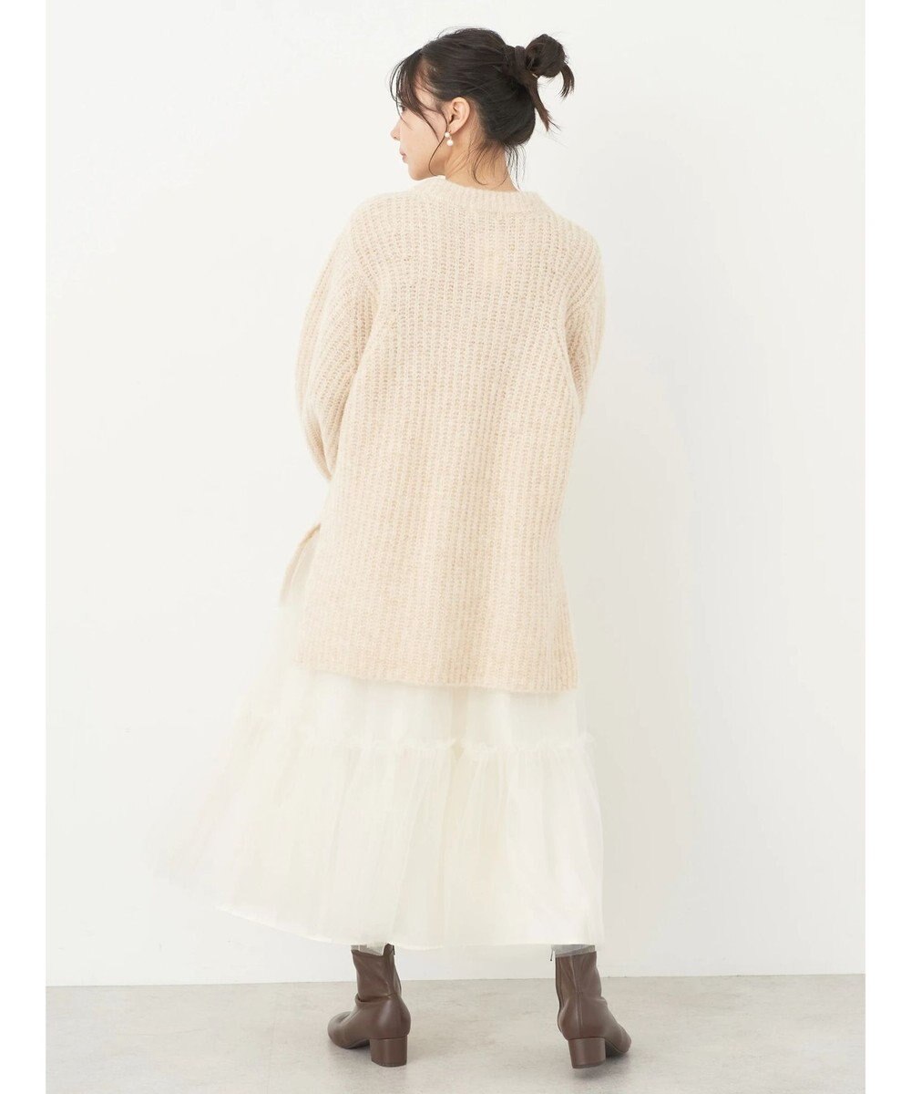 earth music&ecology フワフワＭＩＸヤーンチュニック 