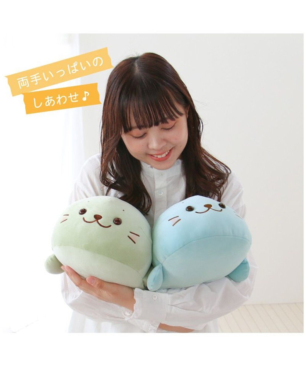 Mother garden しろたん ふわもち ぬいぐるみ 38cm  みるくカラー 《抹茶みるく》 単品 