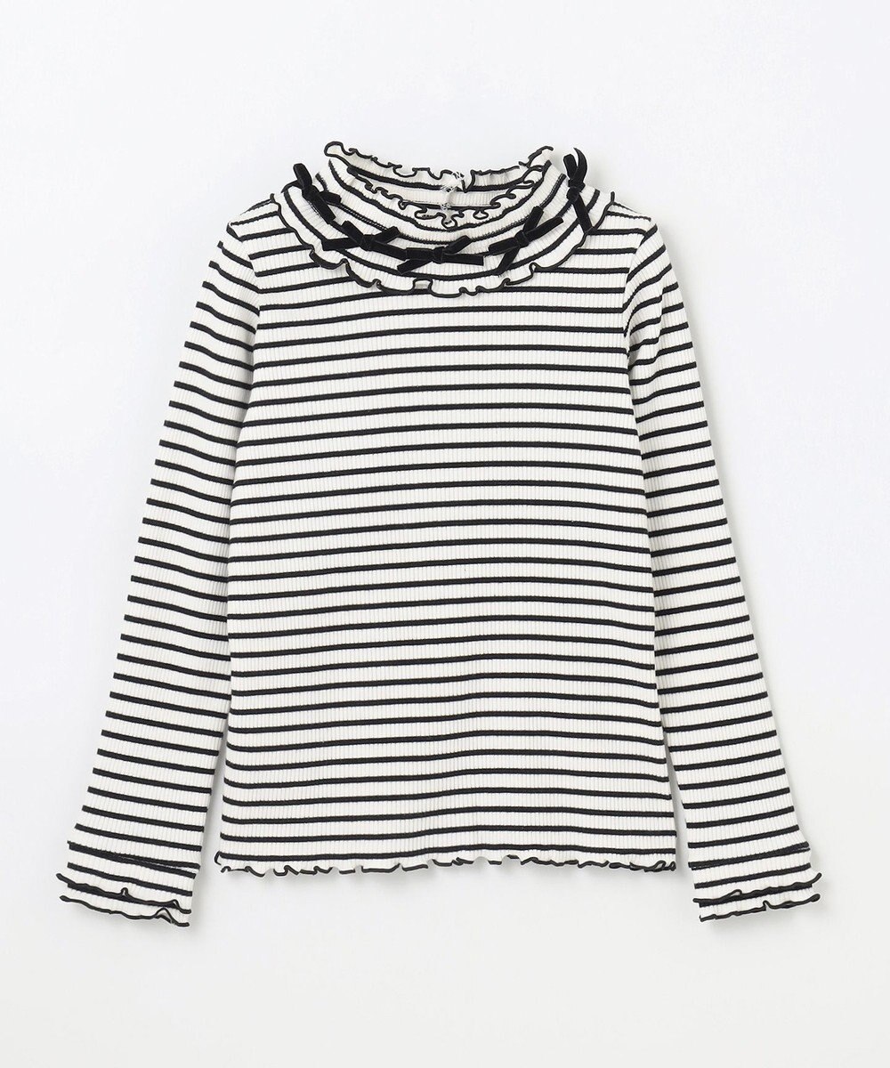 ANY KIDS 襟リボンカットソー 