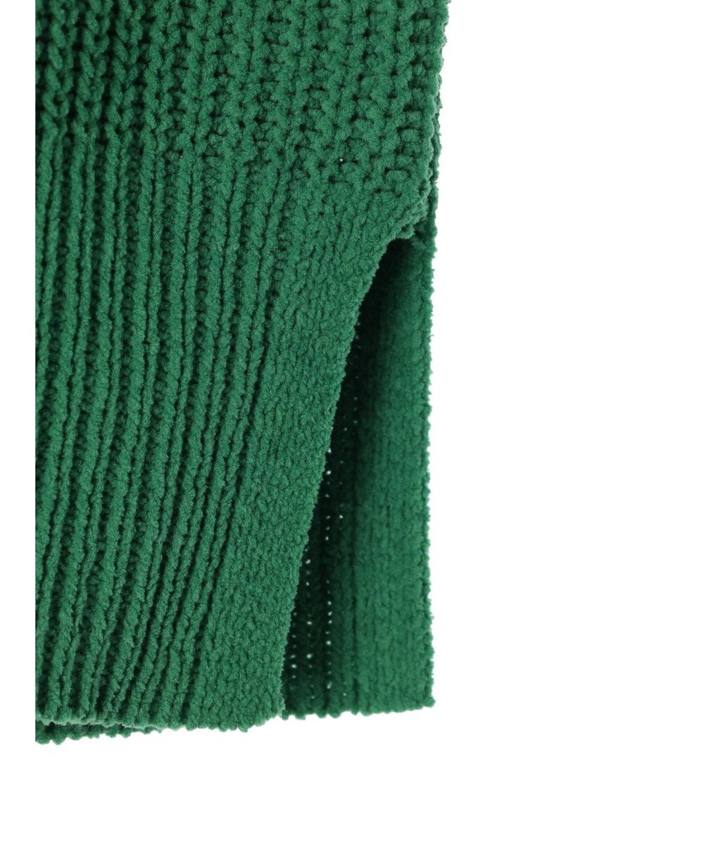 Green Parks ｍｏｋｏモール畦編みモックネックプルオーバー 