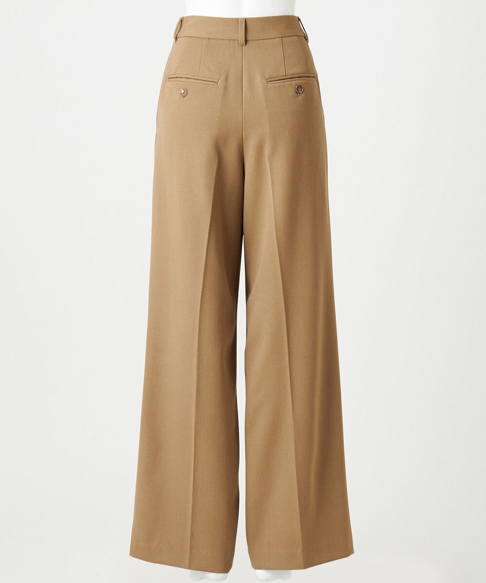 23区 S 【エステータ】ウールギャバジン ワイド ラップパンツ 