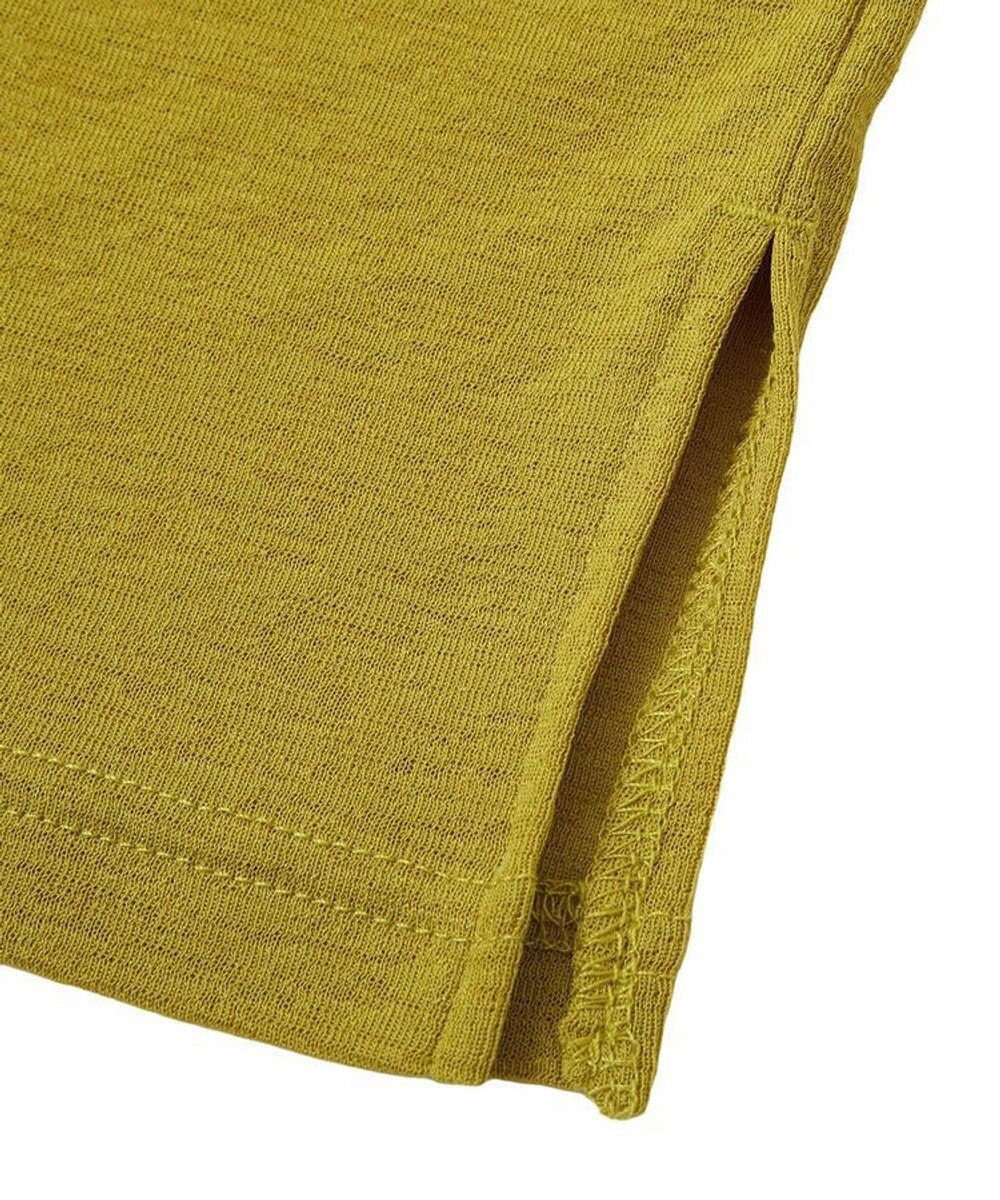 Green Parks 袖チュールドッキングシアー５分袖プルオーバー 