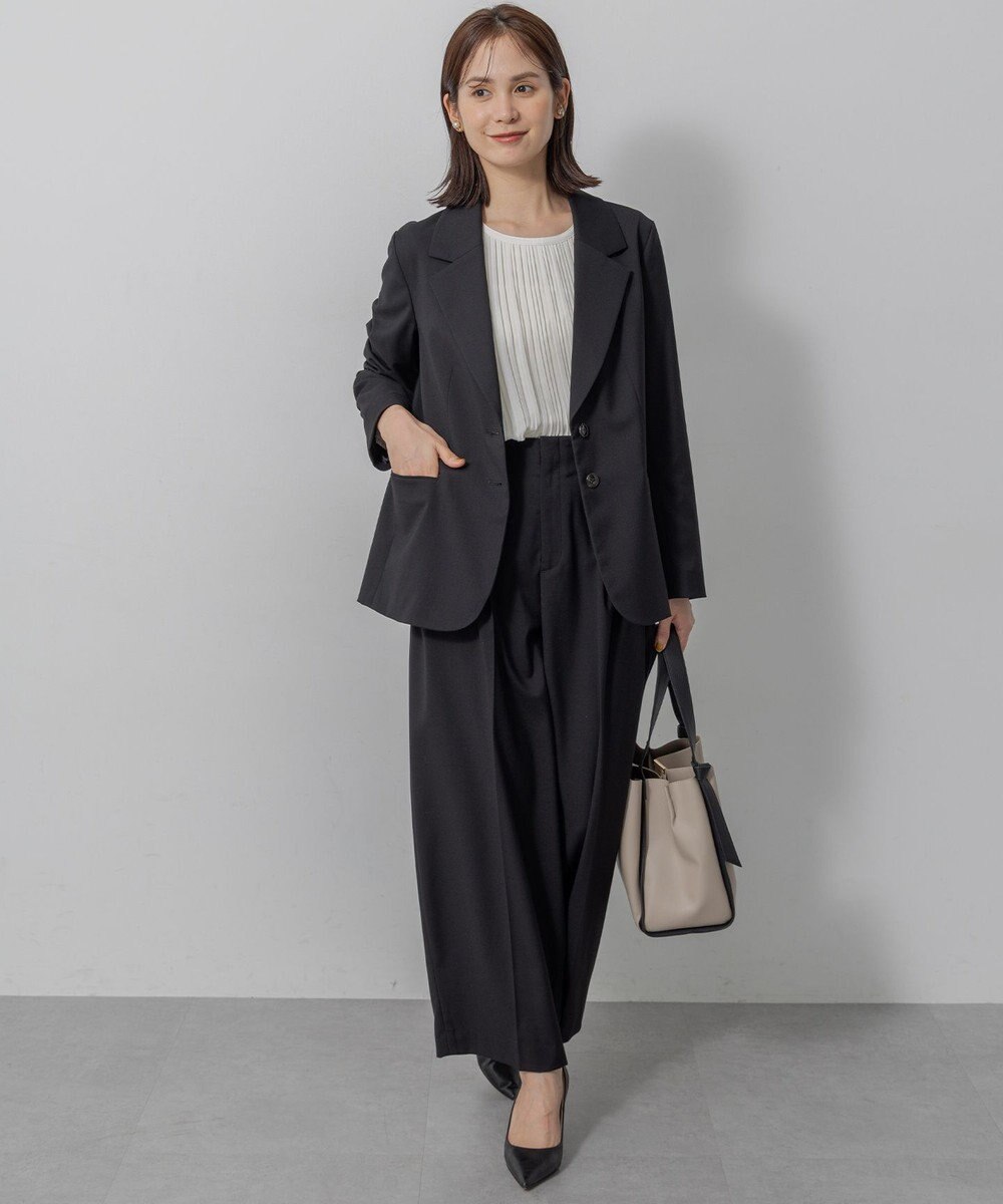 組曲 S 【WEB限定】ジョーゼットシフォンプリーツ ブラウス 