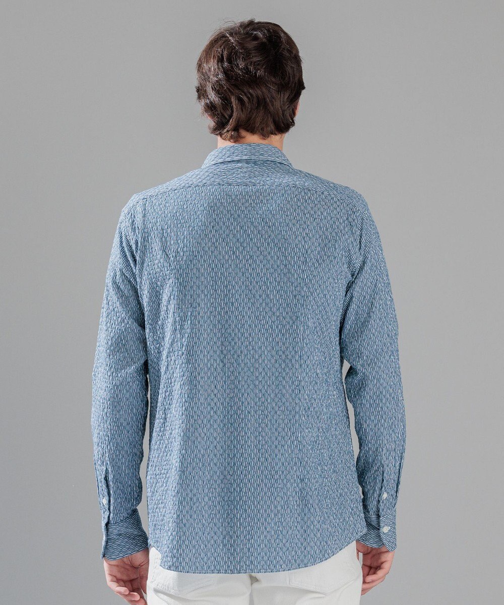 JOSEPH HOMME トライジャガード ストライプ ストレッチ    レギュラーカラーシャツ 