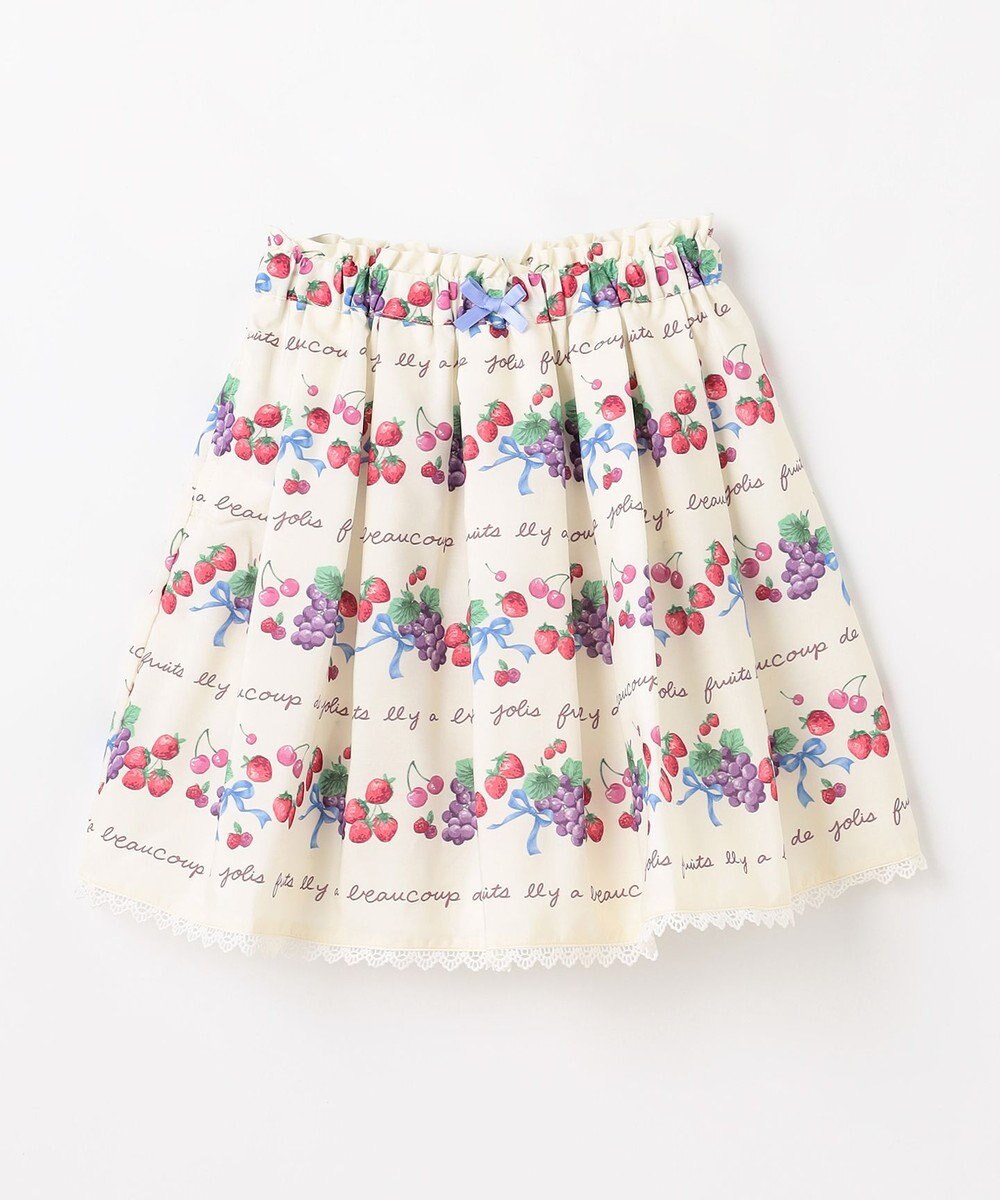 ANY KIDS 総柄フルーツ スカート 