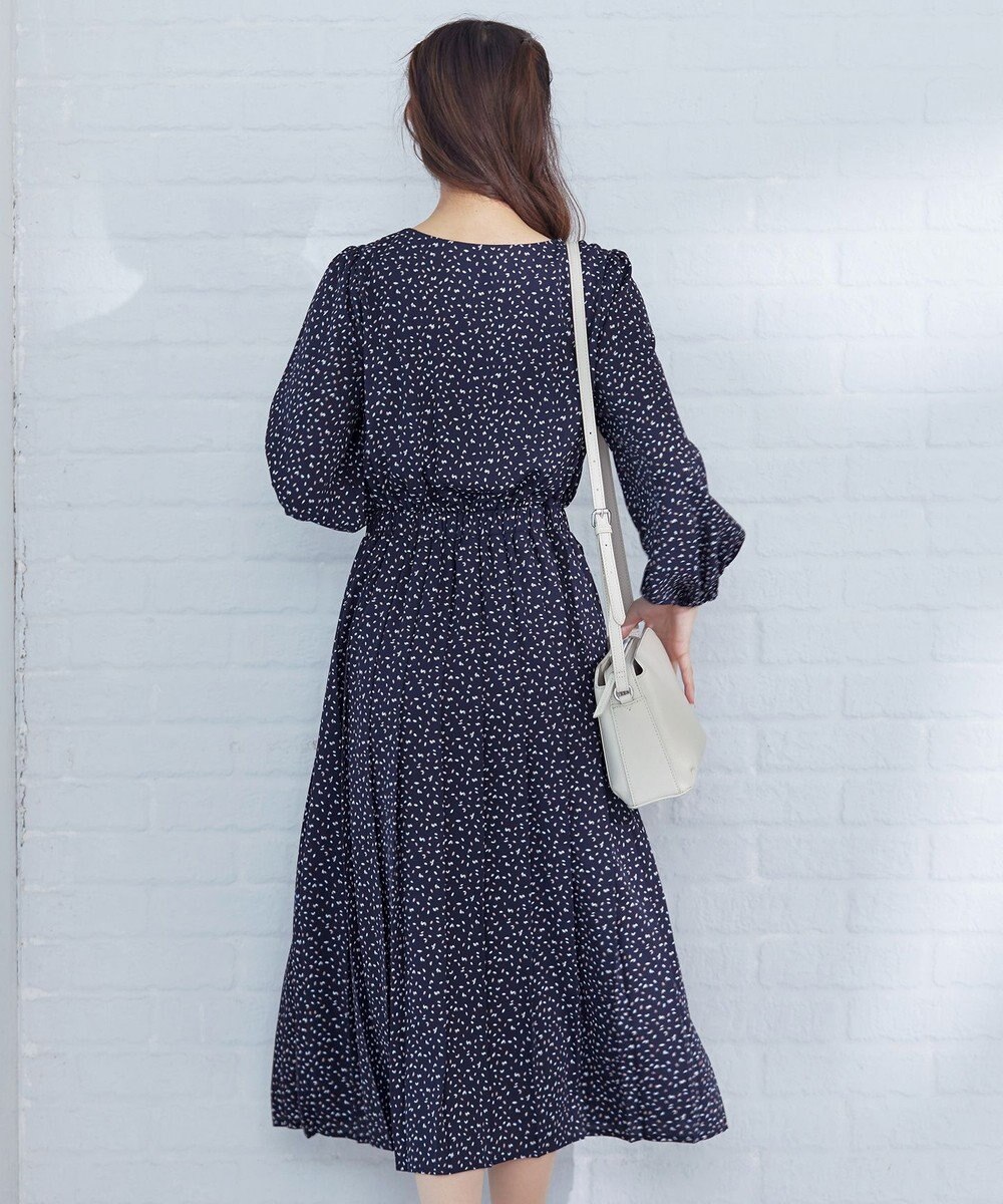 Tiaclasse 【洗える・新色追加】パフスリーブプリーツワンピース 