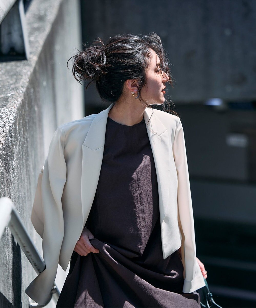 uncrave クールタッチツイル ショートジャケット 