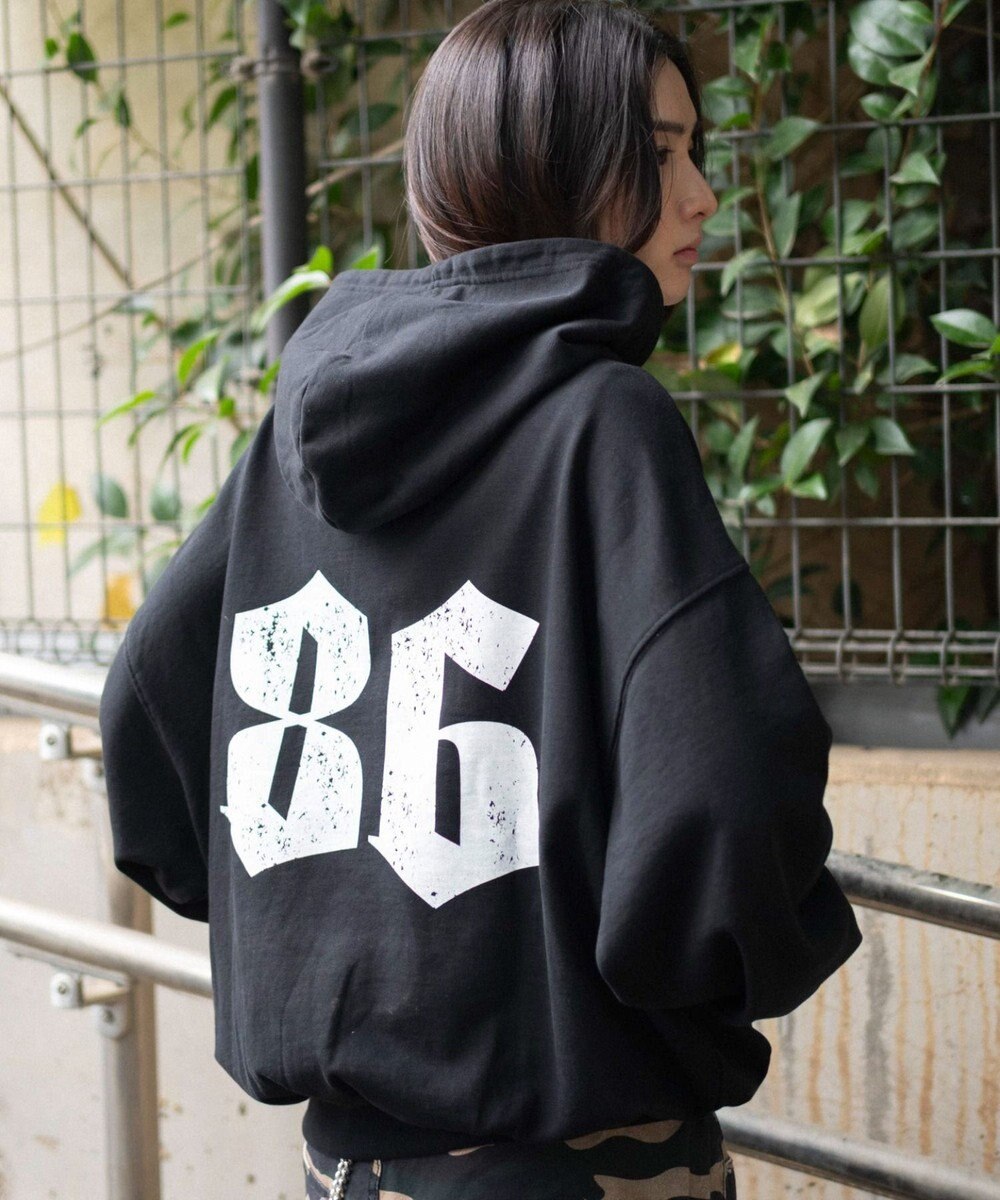 WEGO 【ユニセックス着用ITEM】グラフィックバルーンクロップドプルパーカー 