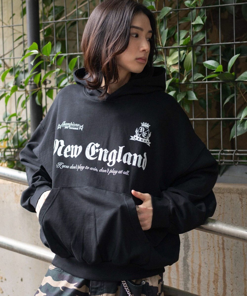 WEGO 【ユニセックス着用ITEM】グラフィックバルーンクロップドプルパーカー 