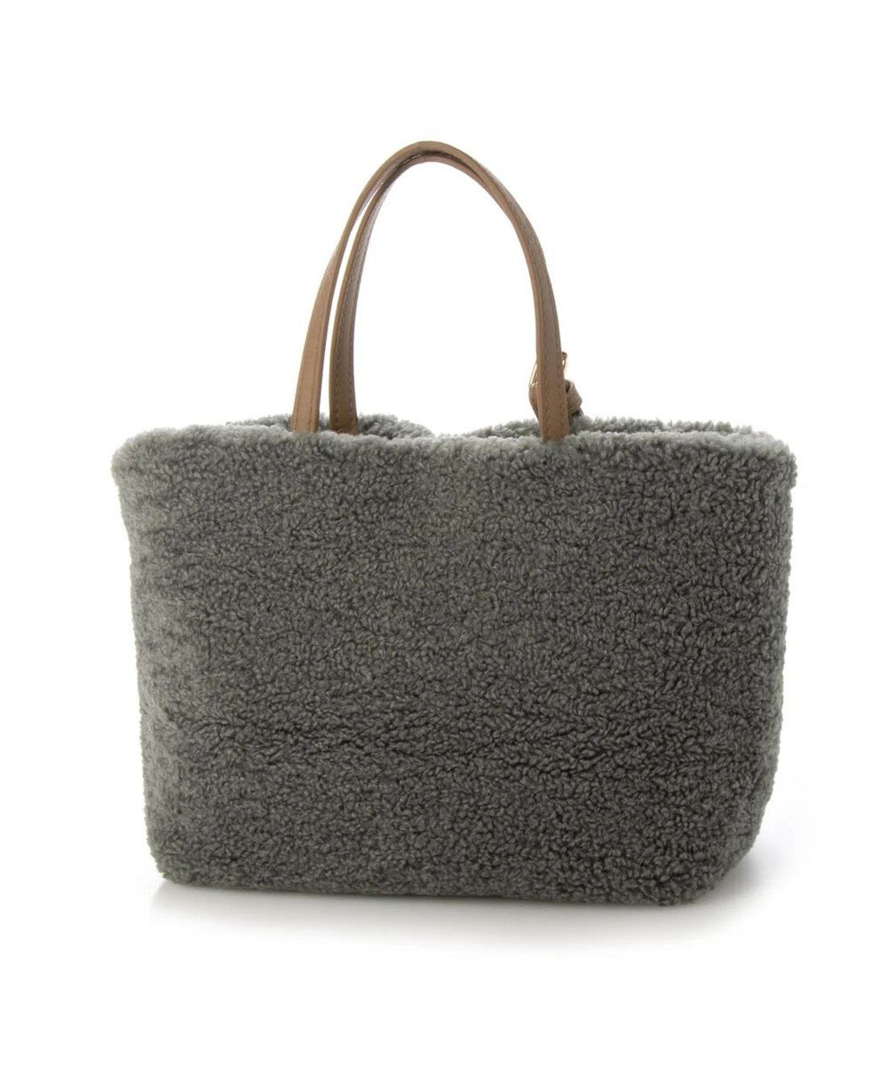 UNBILLION cachecache ドット刺繍ボアミニトートバッグ 