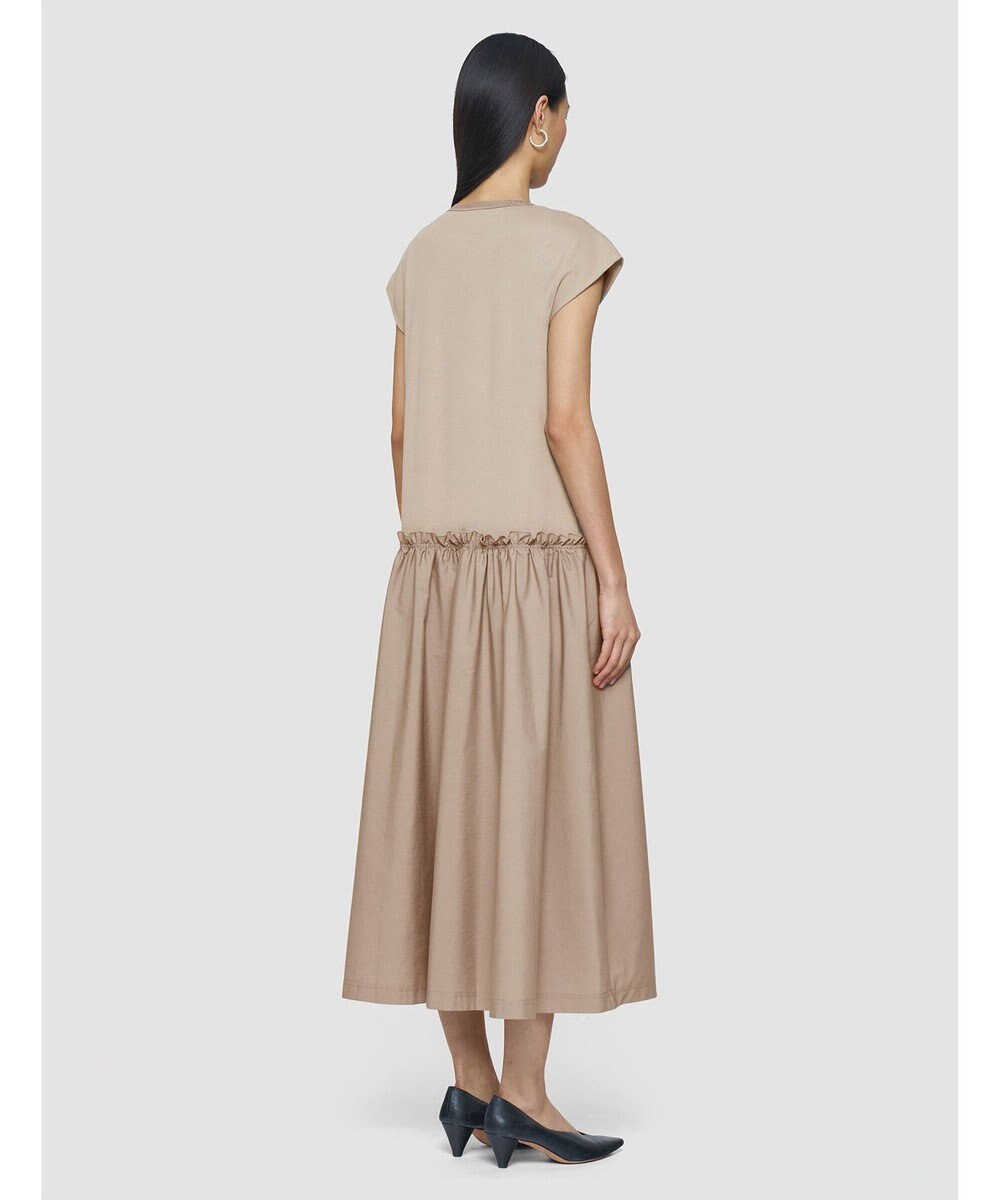 JOSEPH 【洗える】ポプリンジャージー　キャップスリーブドレス 