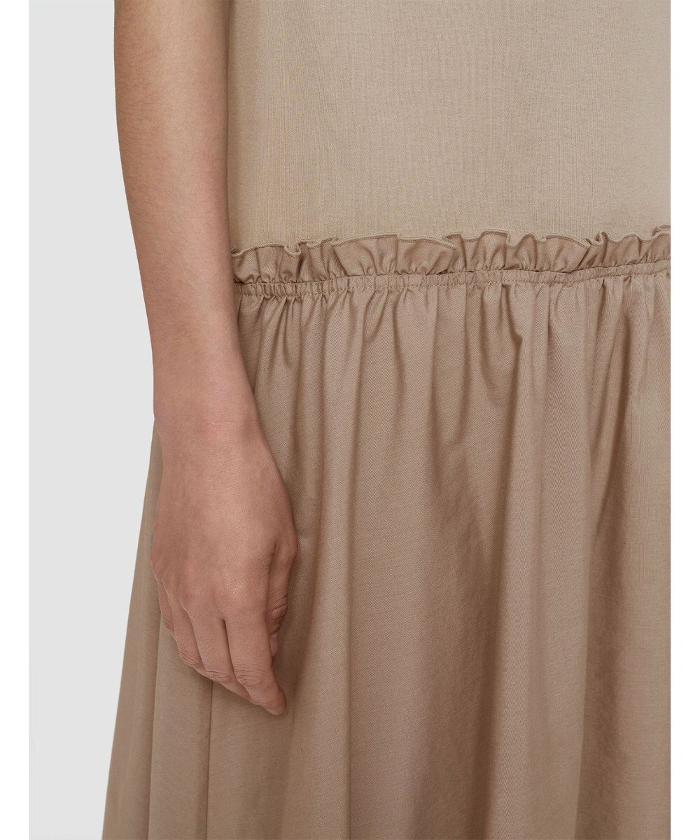 JOSEPH 【洗える】ポプリンジャージー　キャップスリーブドレス 