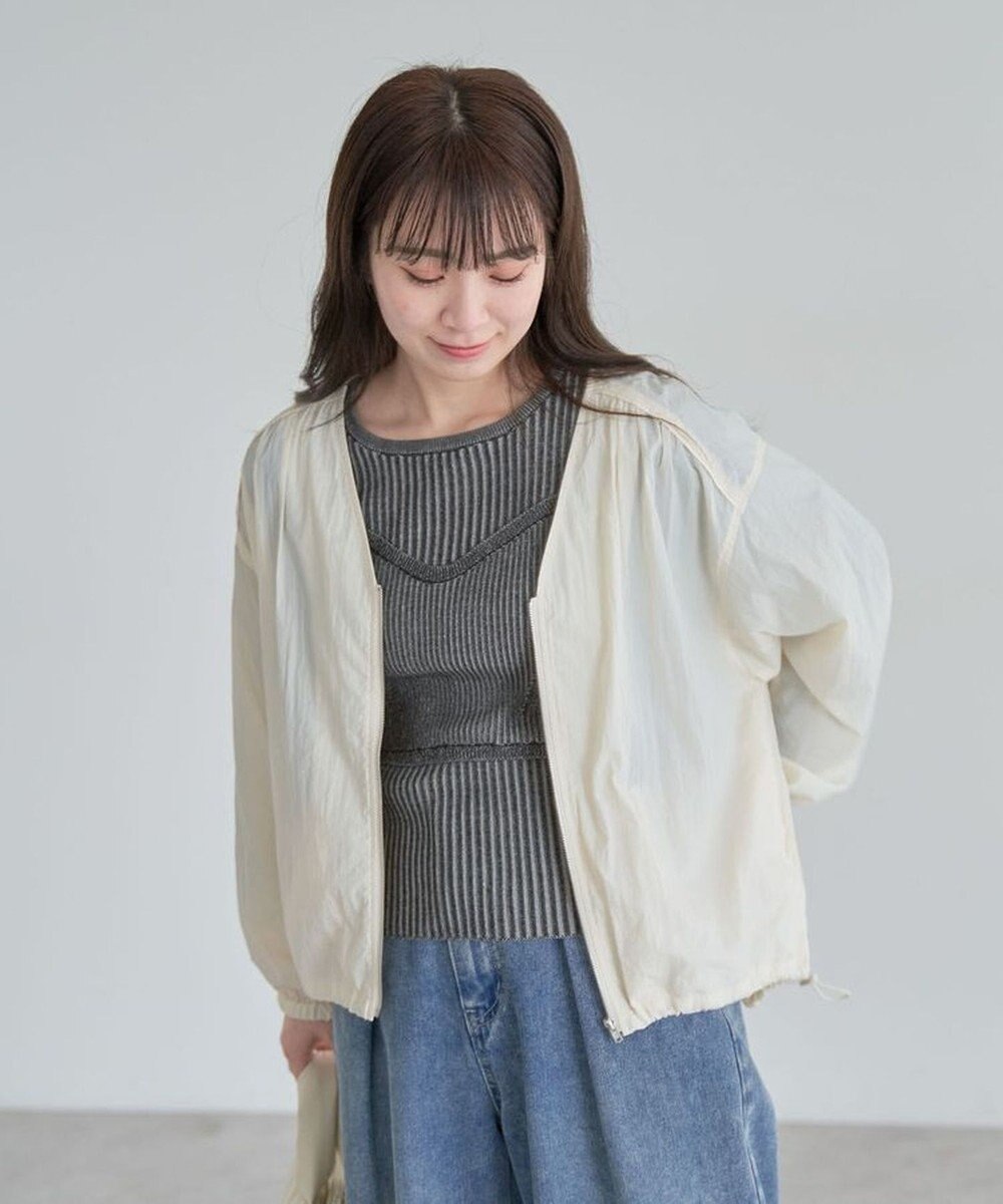 Green Parks Ｖネックドロストライトブルゾン 