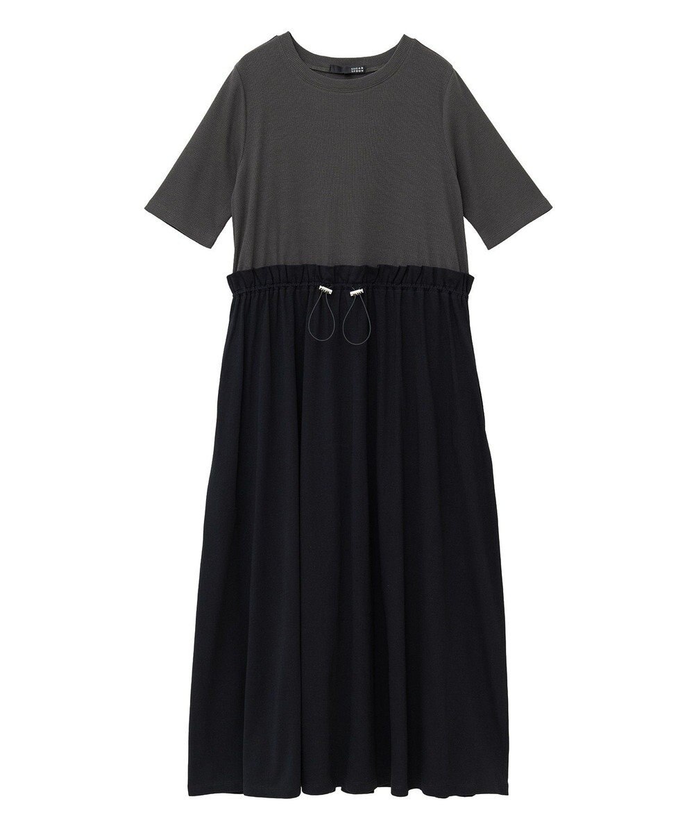 Green Parks ・ＳＵＧＡＲ　ＳＰＯＯＮ半袖リブドッキングワンヒ 