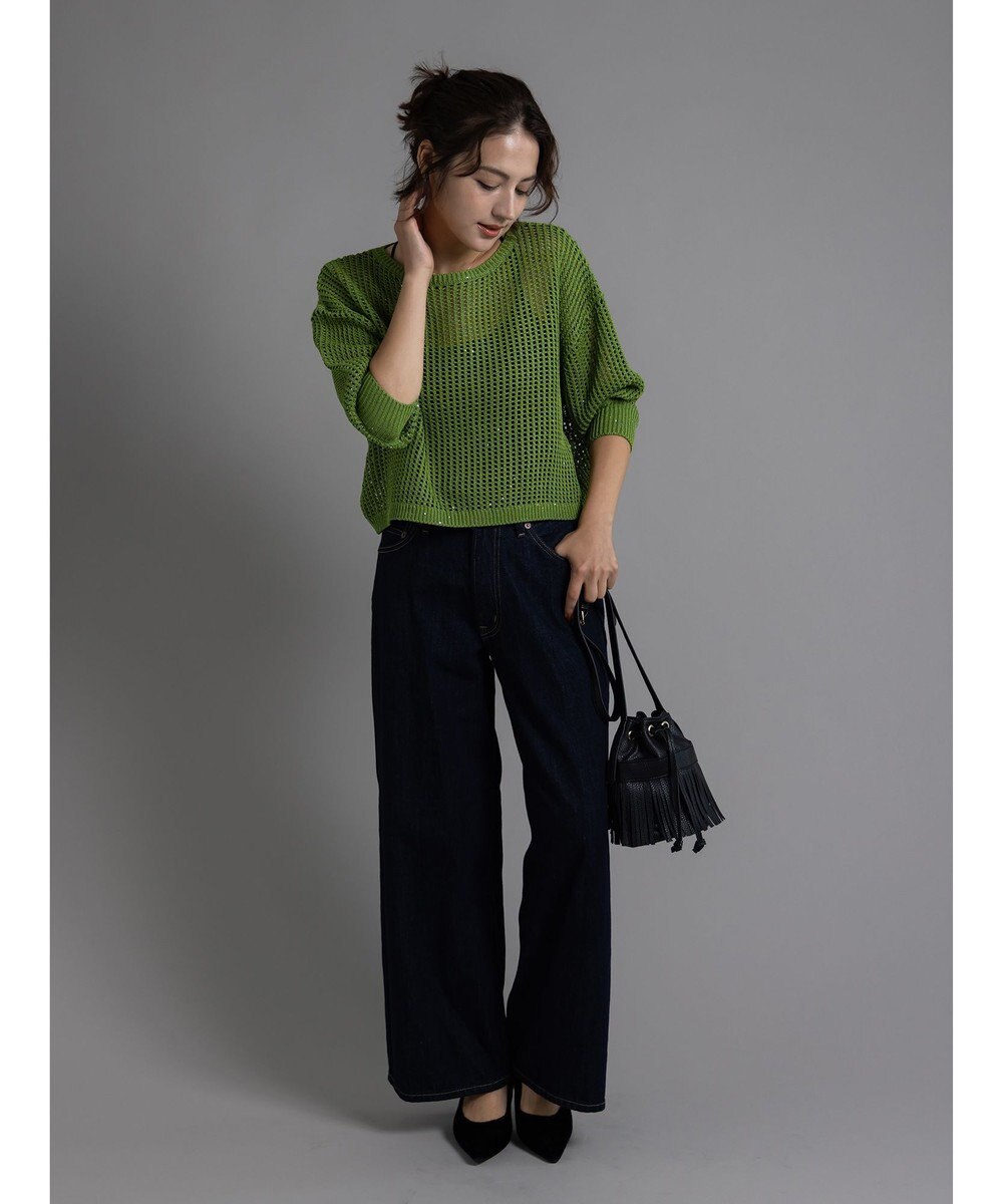 Te chichi 【EDWIN別注】ワイドデニムパンツ 