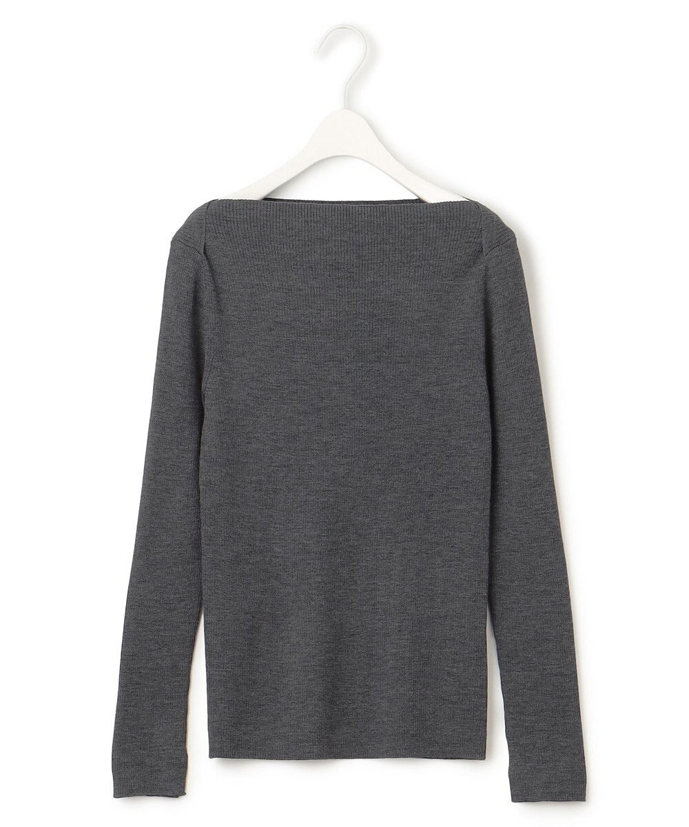 ICB 【洗える】エクストラファインメリノ  ボートネックプルオーバー 