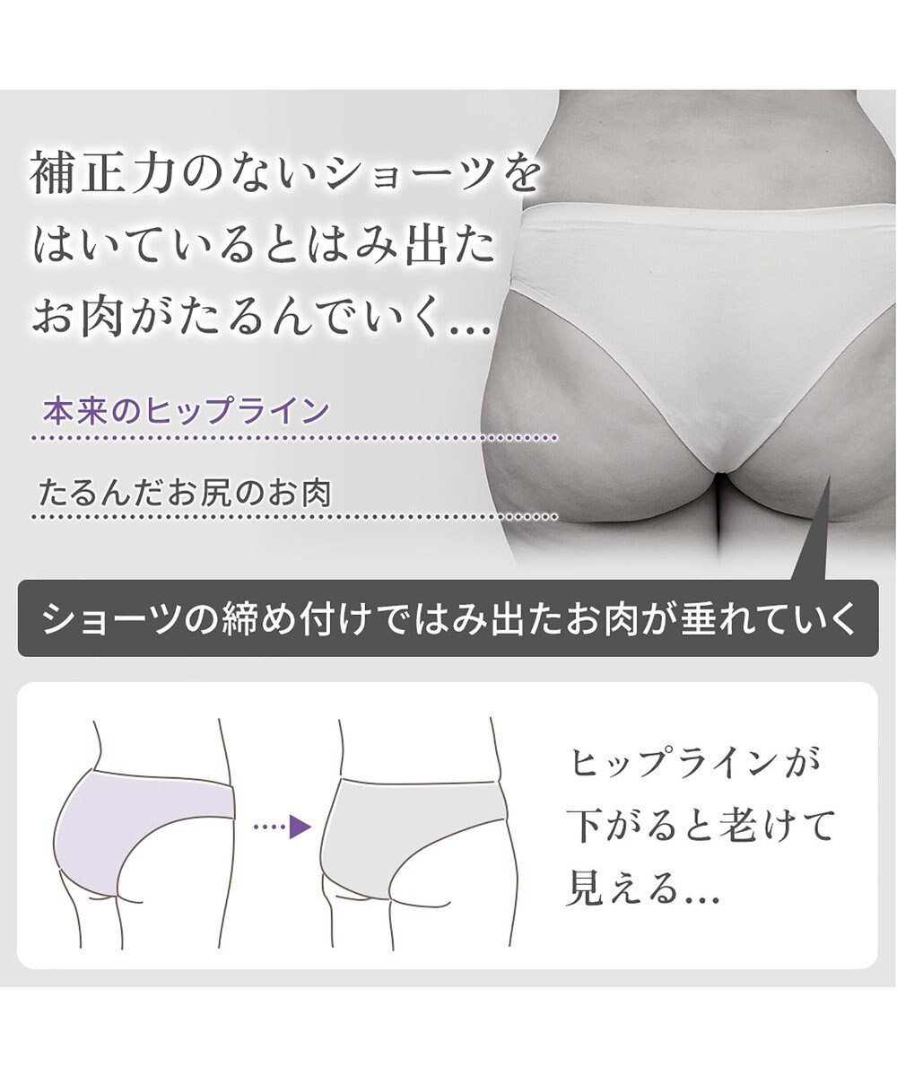 BRADELIS New York 【BRADELIS NewYork peace】綿混ストレッチハイブリッドガードル25 クロッチ付きで1枚履き可能な補整ガードル 消臭機能付き ブラデリス 