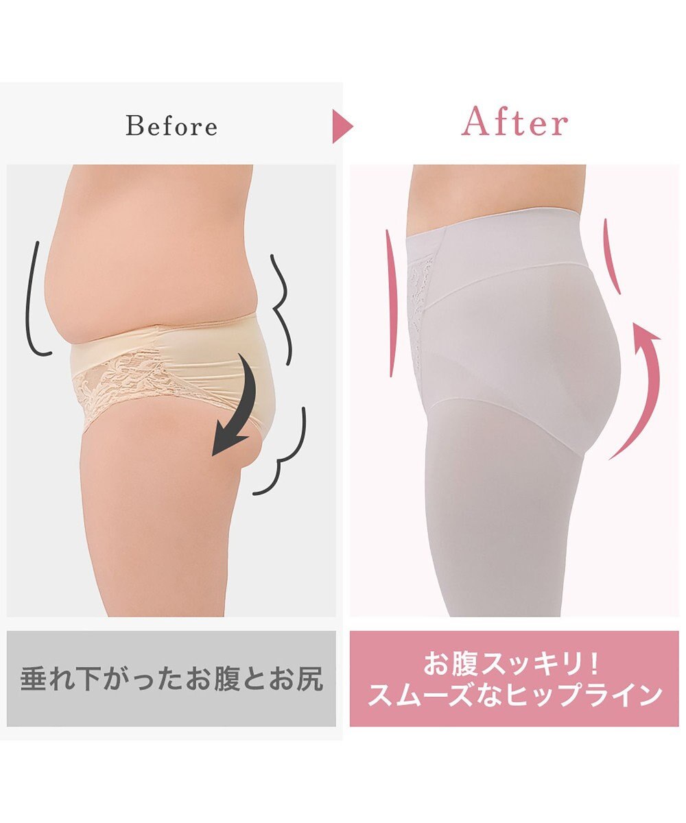 BRADELIS New York 【BRADELIS NewYork peace】綿混ストレッチハイブリッドガードル25 クロッチ付きで1枚履き可能な補整ガードル 消臭機能付き ブラデリス 